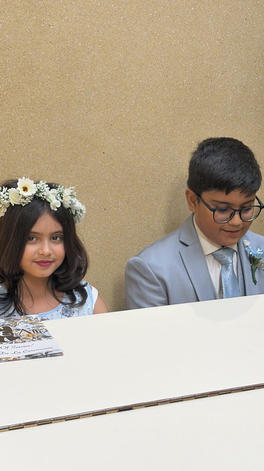 Guests seated in the dressed ceremony room